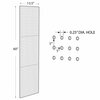 Azar Displays Pegboard Wall Panel Storage Solution, Size: 60'' x 13.5'', 2PK 771360-YEL